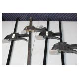 Set of 4 Heavy-Duty 36" Adjustable Bar Clamps