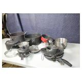 Assorted Cookware Set with Pots, Pans, and Lids