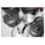 Assorted Cookware Set with Pots, Pans, and Lids