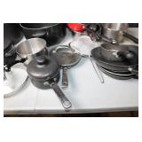Assorted Cookware Set with Pots, Pans, and Lids