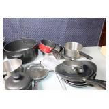 Assorted Cookware Set with Pots, Pans, and Lids