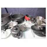 Assorted Cookware Set with Pots, Pans, and Lids