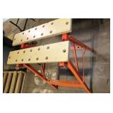 Adjustable Folding Workbench with Wood Top