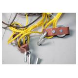 Used Cable Puller with Hooks and Ropes Set