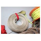 Assorted Ropes and Lines Set with Reel and Spools