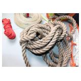 Assorted Ropes and Lines Set with Reel and Spools