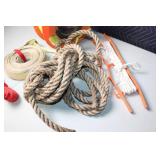Assorted Ropes and Lines Set with Reel and Spools