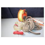 Assorted Ropes and Lines Set with Reel and Spools