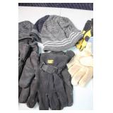Assorted Collection of Winter Gloves and Work Gloves