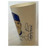Tony Oliva and Jim Perry Signed Plus Rod Carew Unsigned Vintage 7 Eleven Cups - Minnesota Twins Baseball