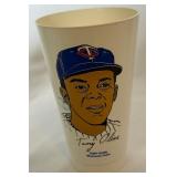 Tony Oliva and Jim Perry Signed Plus Rod Carew Unsigned Vintage 7 Eleven Cups - Minnesota Twins Baseball
