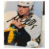 Mike Modano Signed Minnesota North Stars 1991-92 Training Camp Guide with JSA COA