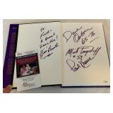 A Color Purple Minnesota Vikings Book Signed By - Paul Krause, Mick Tingelhoff, Dave Osborn, and Jim Burtirz with JSA COA