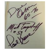 A Color Purple Minnesota Vikings Book Signed By - Paul Krause, Mick Tingelhoff, Dave Osborn, and Jim Burtirz with JSA COA