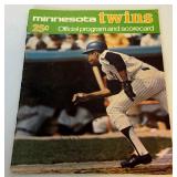 Minnesota Twins 1971 Official Program and Scorecard Signed By - Harmon Killebrew, Rod Carew, Jim Kaat, Stan Williams, Tom Hall, Jim Holt, Brent Layea, Ron Paranoski, Leo Cardenas