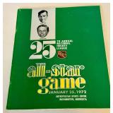 Bobby Hull and Gary Uge Signed 1972 NHL Hockey All-Star Game Program