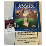Deion Branch Signed Super Bowl XXXIX Program With JSA COA