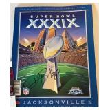 Deion Branch Signed Super Bowl XXXIX Program With JSA COA