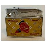 1957 Milwaukee Braves World Series Champions Vintage Baseball Lighter - RARE
