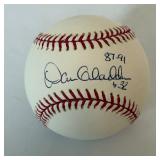 Dan Gladden Signed Baseball OMLB Rawlings Selig Ball Minnesota Twins