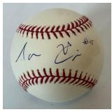 Aaron Hicks Signed OMLB Selig Rawlings Baseball Minnesota Twins