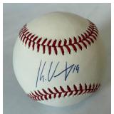 Kenny Vargas Signed OMLB Selig Rawlings Baseball Minnesota Twins