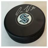 Alex Wennberg Signed Seattle Kraken Hockey Puck With Fanatics COA