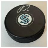 Ryan Donato Signed Seattle Kraken Hockey Puck With Fanatics COA