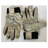 Miguel Sano Signed Game Used Batting Gloves from 1st Home Run Inscribed "2012 Game Used 1st HR" Minnesota Twins Baseball