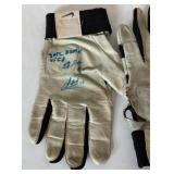 Miguel Sano Signed Game Used Batting Gloves from 1st Home Run Inscribed "2012 Game Used 1st HR" Minnesota Twins Baseball
