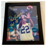 Paul Krause Signed Photo Inscribed HOF 98 Minnesota Vikings Football