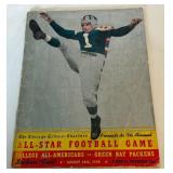 1940 7th Annual All-Star Football Game Program With Ticket Stub and Hotel Receipt, Soldier
