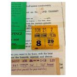 1940 7th Annual All-Star Football Game Program With Ticket Stub and Hotel Receipt, Soldier