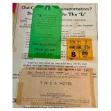 1940 7th Annual All-Star Football Game Program With Ticket Stub and Hotel Receipt, Soldier