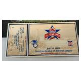 1985 MLB All Star Game Official Program and Ticket Stub