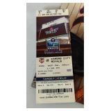 Jim Thome 585th HR Game Program and Ticker September 6, 2010 Minnesota Twins Baseball