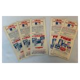 (5) 1983 and 1985 MLB All Star Game Official Ballots