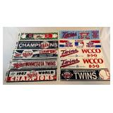 (10) Minnesota Twins World Series and All-Star Game Bumper Stickers