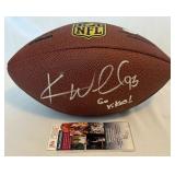 Kevin Williams Signed "The Duke" Wilson Official NFL Football With JSA COA and Case - Minnesota Vikings