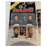 NHL Hockey Headliners Figures Wayne Gretzky, Mario Lemieux, Brett Hull, Mark Messier