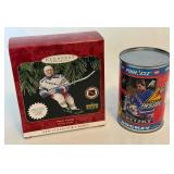 Wayne Gretzky Upper Deck Hallmark Keepsake Ornament and 1997 Pinnacle Inside Can