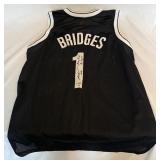 Mikal Bridges Signed Brooklyn Nets Basketball Jersey With PSA COA Size XL
