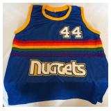 Dan Issel Signed Denver Nuggets Basketball Jersey With JSA COA Size XL