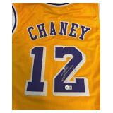 Don Chaney Signed Los Angeles Lakers Basketball Jersey With Beckett COA Size XL