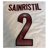 Mike Sainristil Signed Football Jersey With Beckett COA Size XL