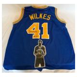 Jamaal Wilkes Signed Jersey Inscribed "HOF 2012" With Beckett COA Size XL