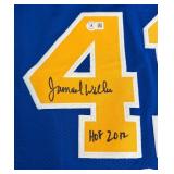 Jamaal Wilkes Signed Jersey Inscribed "HOF 2012" With Beckett COA Size XL