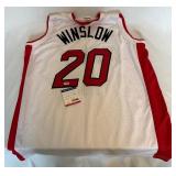 Justice Winslow Signed Miami Heat Basketball Jersey With PSA COA Size XL