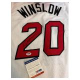 Justice Winslow Signed Miami Heat Basketball Jersey With PSA COA Size XL