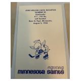 RARE 1972-73 Minnesota Fighting Saints Team Issue Post Card Photo Set Vintage Hockey